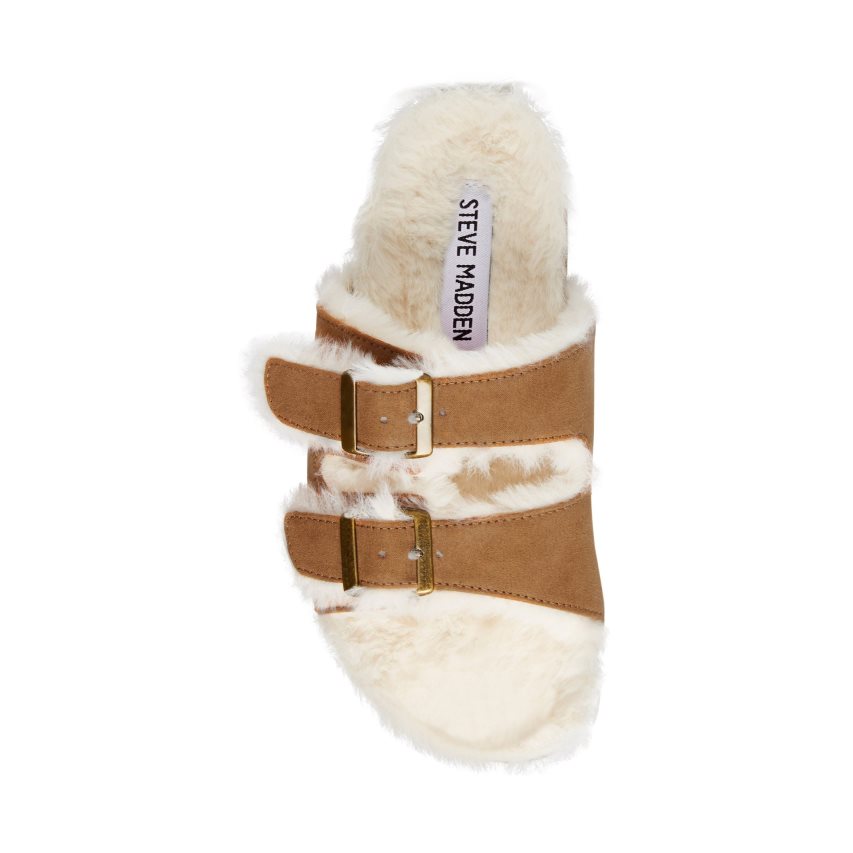 Sandalias de Diapositivas Steve Madden Jleena Niños Marrones | ES BY10E8